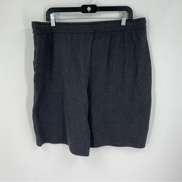 Eddie Bauer Lounge Men’s Elastic Waist Waffle Knit Gray Shorts size XL - Picture 3 of 3